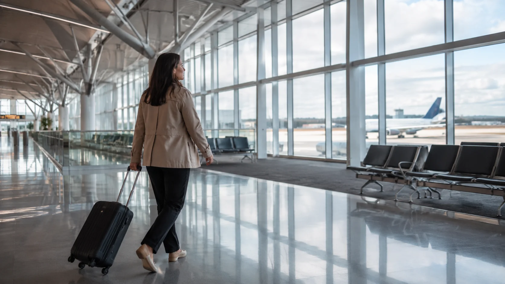 Traveler planning trip with travel insurance coverage